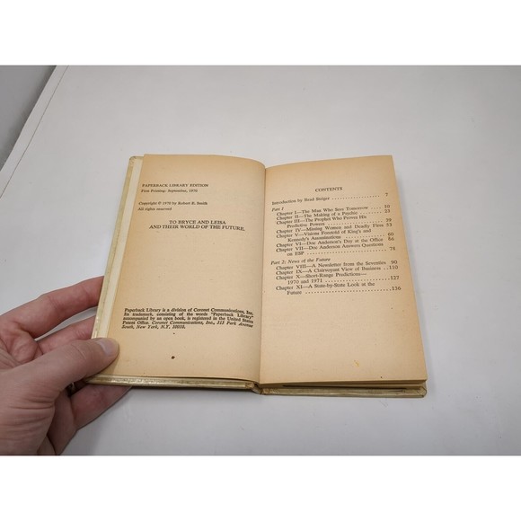 Doc Anderson The Man Who Sees Tomorrow Psychic Hardcover Book 1970 Library VTG - Picture 9 of 12